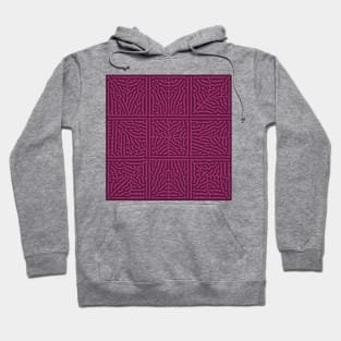 Turing Pattern Squares (Purple Pink) Hoodie